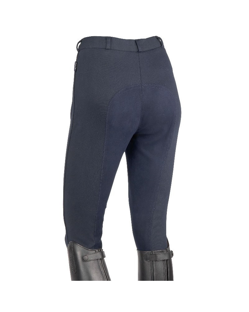 H&R Fun rijbroek, kunstl. zit, donkerblauw