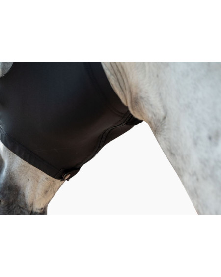 HKM vliegenmasker Elastic, Zwart