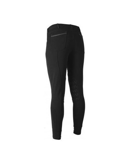 Horka herenrijbroek Dublin, siliconen knie, Zwart