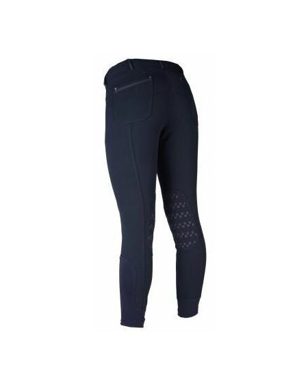 Horka herenrijbroek Dublin, siliconen knie, Donkerblauw