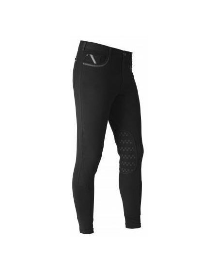 Horka herenrijbroek Dublin, siliconen kniestukken, Antraciet