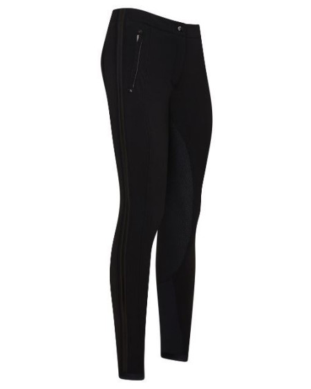 Euro-Star rijbroek Wosha (Wonder Shape), siliconen zitvlak, Zwart