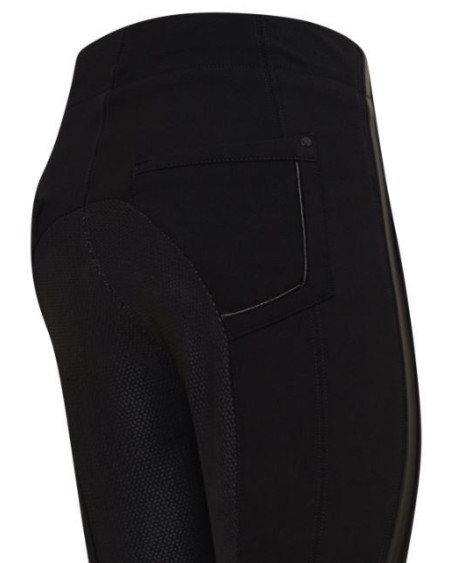 Euro-Star rijbroek Wosha (Wonder Shape), siliconen zitvlak, Zwart