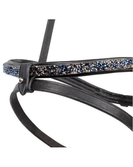 Kavalkade IJslander neusriem Kjartan-Blár Island, Zwart/Blauw