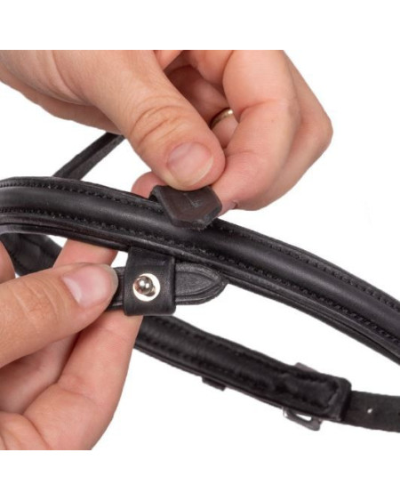 Kavalkade IJslander neusriem Kjartan-Svartur Island, zwart