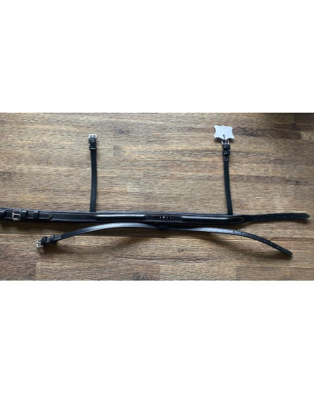 Kavalkade Neusriem M Bling, Zwart (Contrasterend Stiksel)