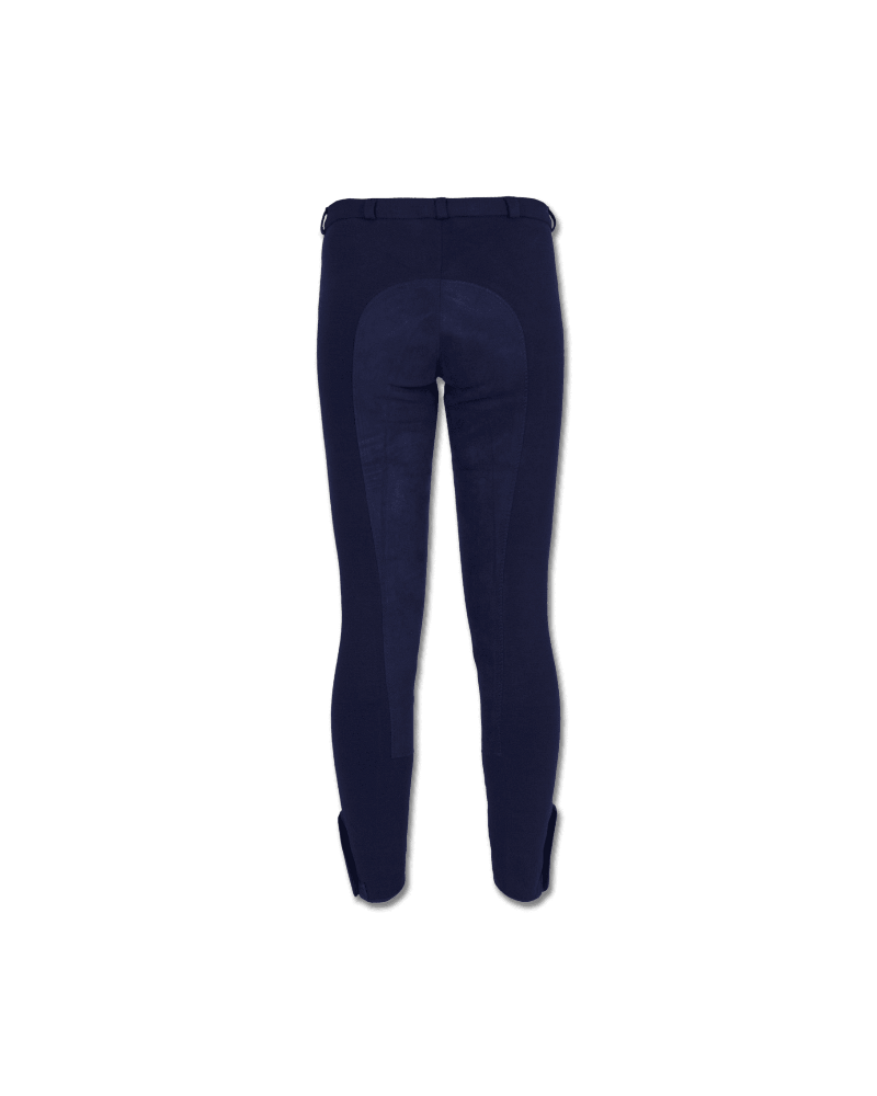 ELT rijbroek FUN, kunstl. zit, d.blauw