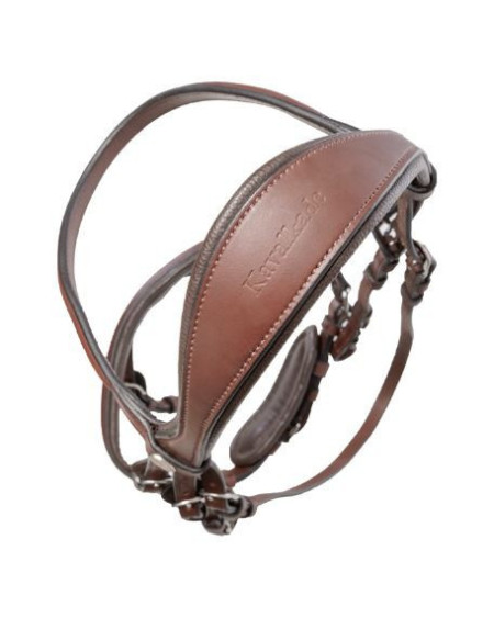 Kavalkade hoofdstel Proline Astrid, Zweedse aansnoerneusriem, Bruin