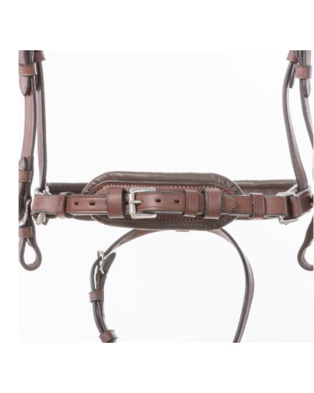 Kavalkade hoofdstel Proline Astrid, Zweedse aansnoerneusriem, Bruin