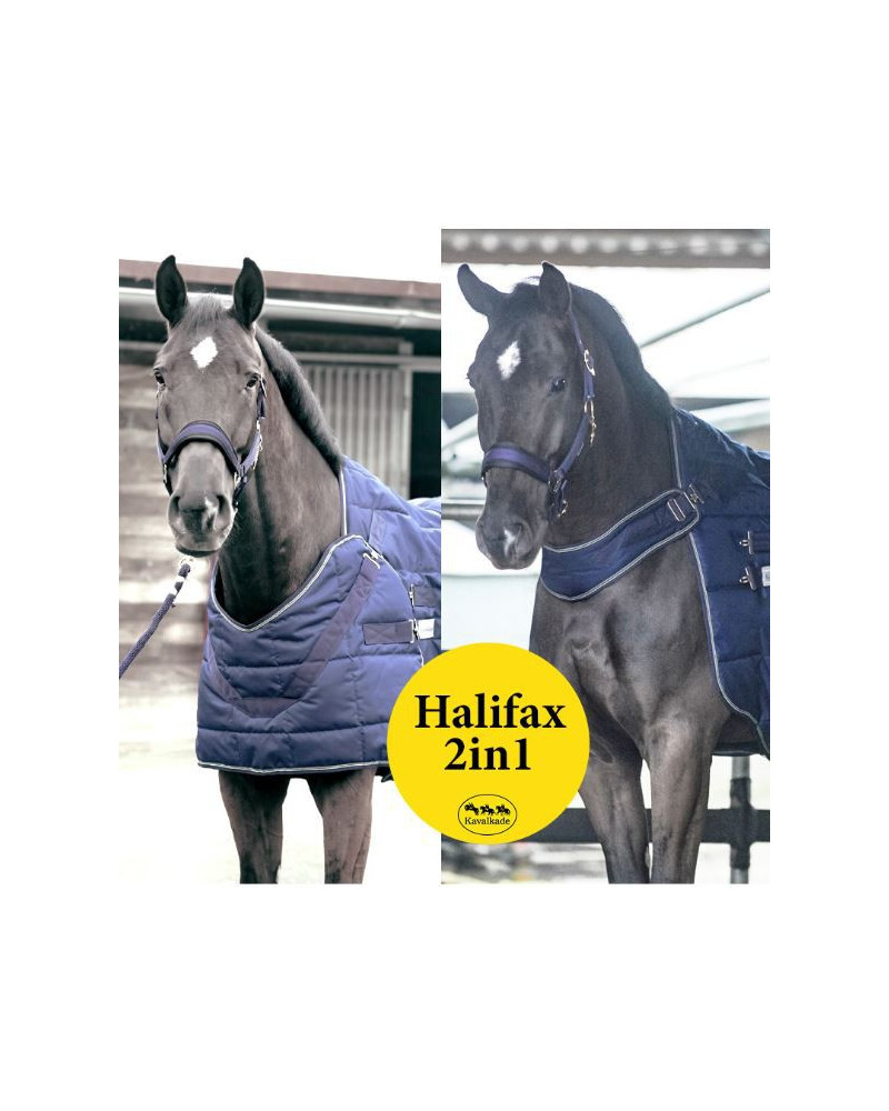 Kavalkade "Halifax" 2in1 stal- en stapmolendeken 400g, Marine