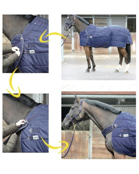 Kavalkade "Halifax" 2in1 stal- en stapmolendeken 400g, Marine