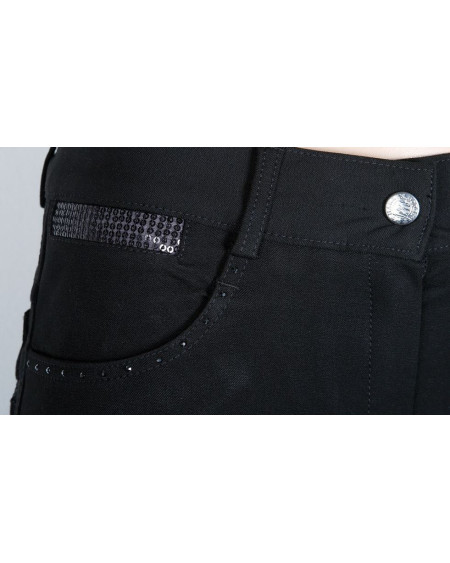 Harry's Horse Rijbroek Jewels Silicon, zwart