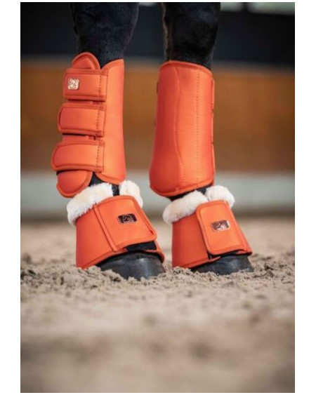 HKM dressuur beenbeschermers Edinburgh, voor voor- en achterbenen, Brandy