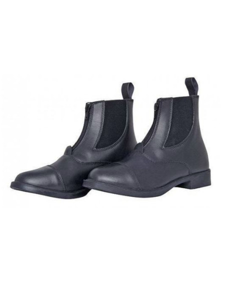HKM jodhpurschoen met rits en elastische inzet 50339100, Zwart