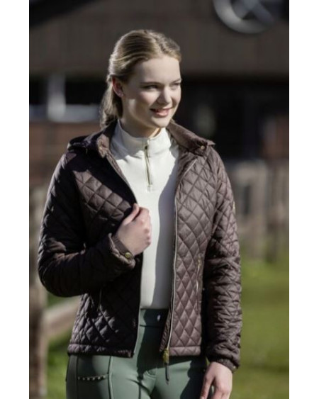 HKM donsjas Stella, Donkerbruin