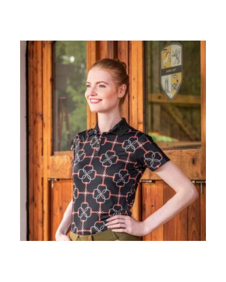 HKM Poloshirt Edinburgh, Zwart