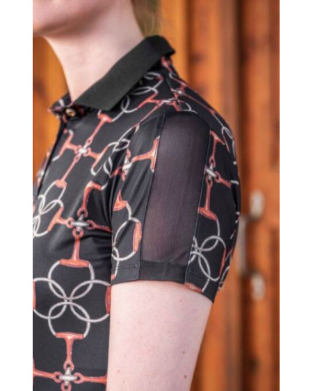 HKM Poloshirt Edinburgh, Zwart