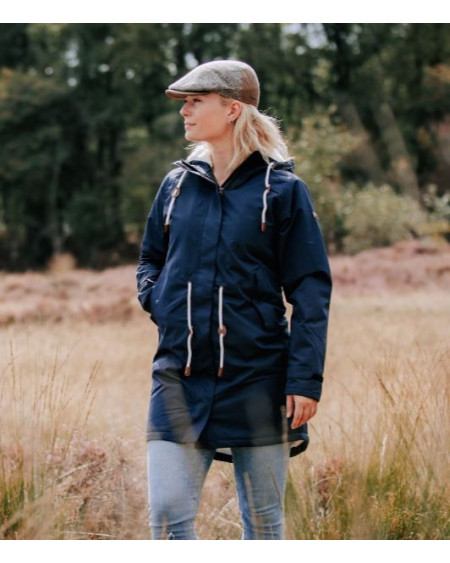 Horka waterdichte parka River, Donkerblauw