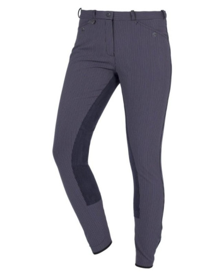 ELT krijtstreep rijbroek, KUNSTL.ZIT, Dress Blues