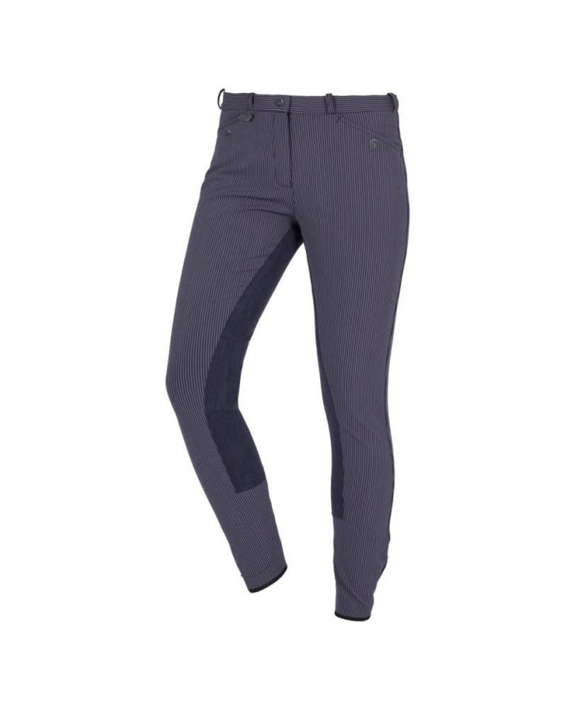 ELT krijtstreep rijbroek, KUNSTL.ZIT, Dress Blues