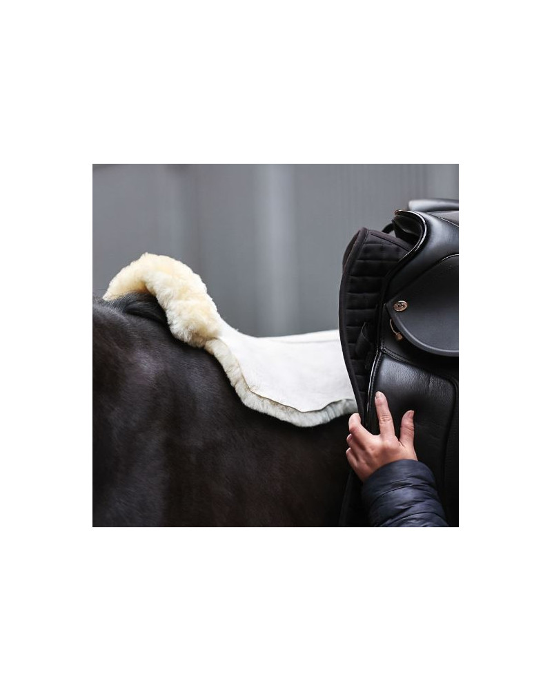 Kavalkade lamswollen zadelonderlegger Pure, Naturel