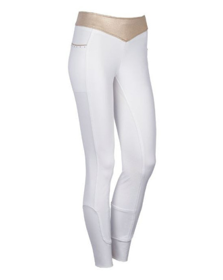 Harry's Horse Rijbroek Equitights EQS Champagne Full Grip, Wit