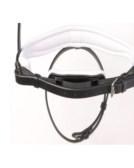 Kavalkade Hoofdstel Charlotte, Zwart/Wit Lak