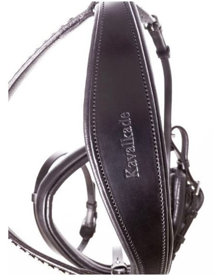 Kavalkade Hoofdstel Charlotte, Zwart/Wit Lak