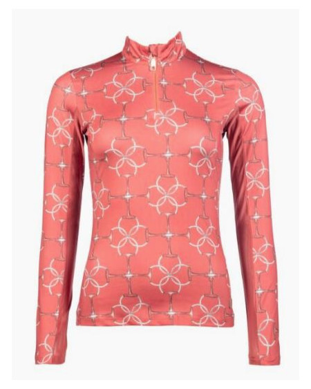 HKM functioneel shirt Edinburgh, lange mouw, Cognac