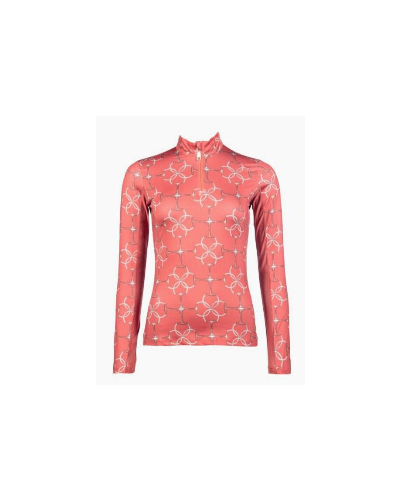 HKM functioneel shirt Edinburgh, lange mouw, Cognac