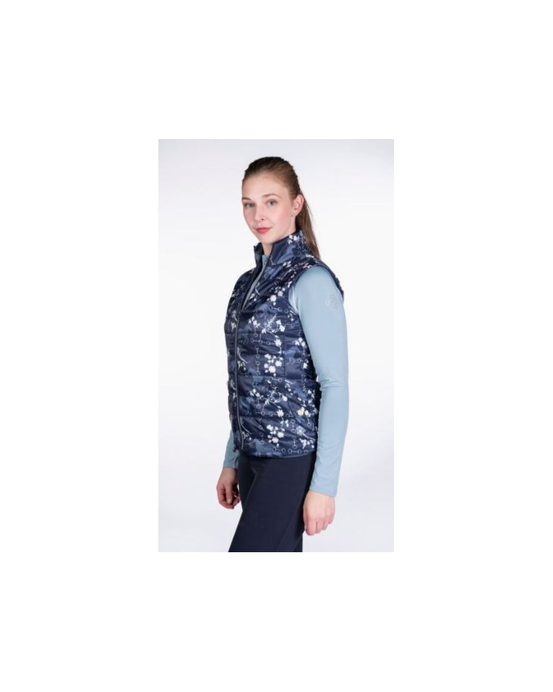HKM bodywarmer Bloomsbury, dblauw-wit