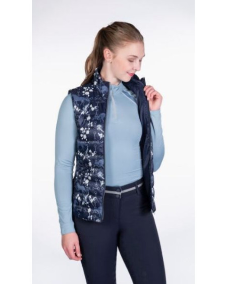 HKM bodywarmer Bloomsbury, dblauw-wit