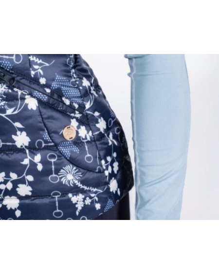 HKM bodywarmer Bloomsbury, dblauw-wit