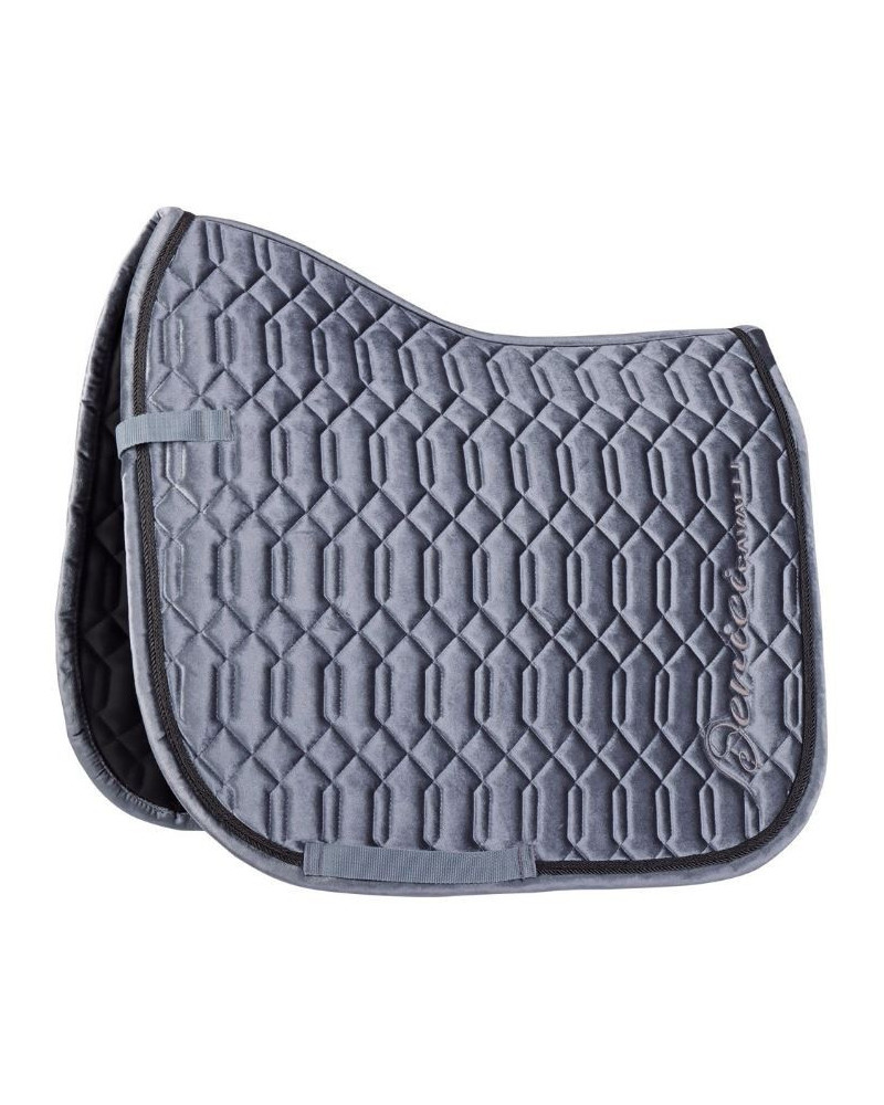 Harry's Horse Zadeldek Velvet Denici Cavalli Indigo, Staalblauw