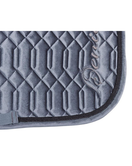 Harry's Horse Zadeldek Velvet Denici Cavalli Indigo, Staalblauw