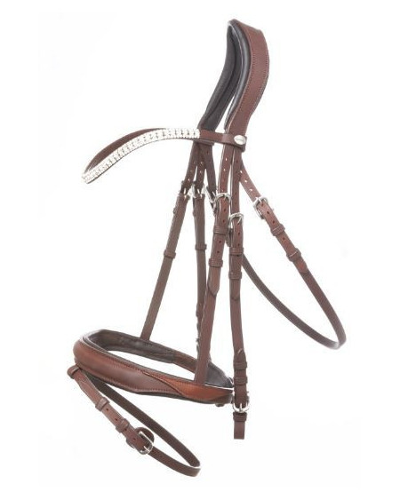 Kavalkade KavalSH4 hoofdstel Everness van geolied leer, Bruin