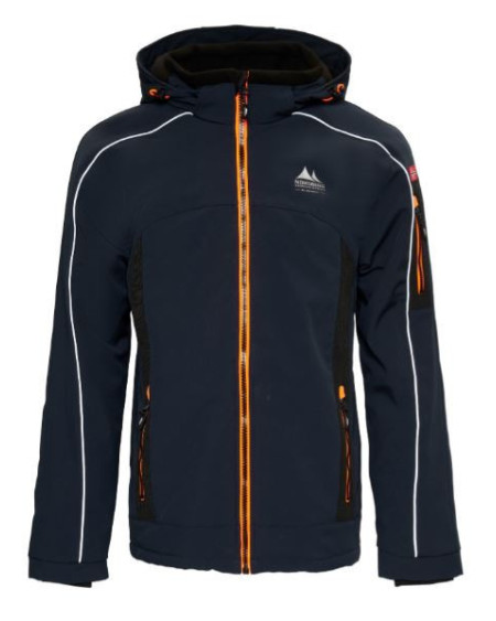 Nordberg Gevoerde softshell winterjas Ole, Navy