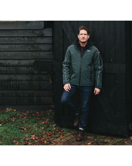 Nordberg gevoerde softshell winterjas Ole, Green