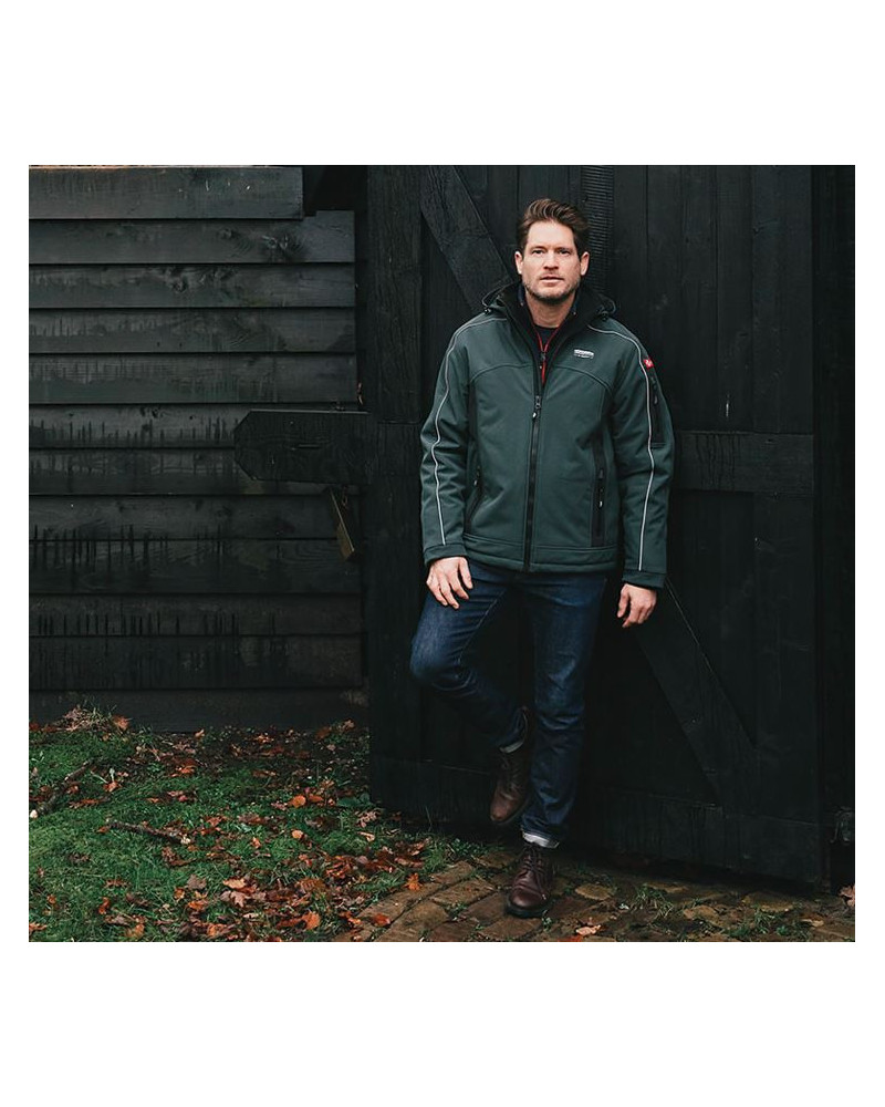 Nordberg gevoerde softshell winterjas Ole, Green