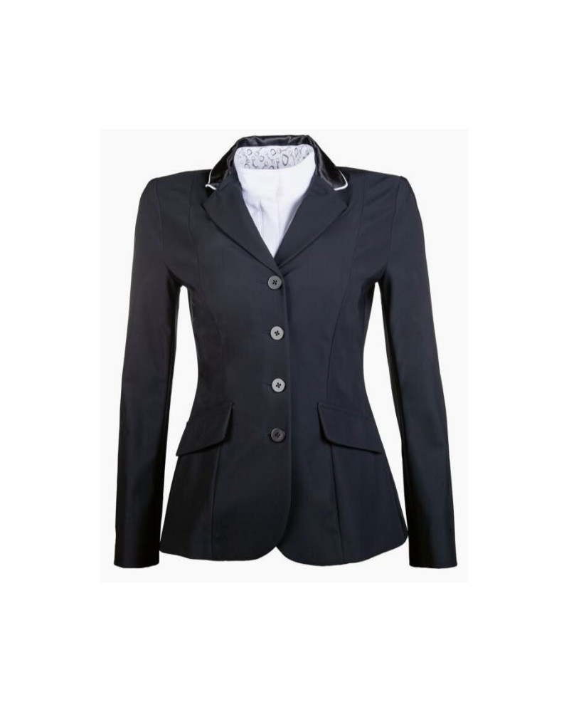 HKM Wedstrijdblazer Hunter Professional, 2 versch. kragen, Zwart