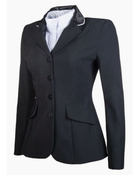 HKM Wedstrijdblazer Hunter Professional, 2 versch. kragen, Zwart