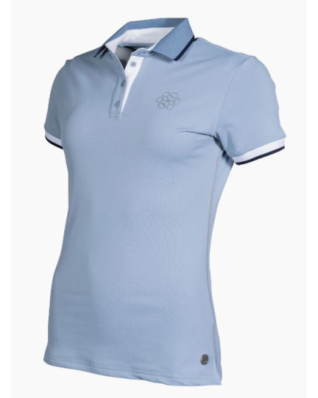 HKM poloshirt Bloomsbury, Lichtblauw