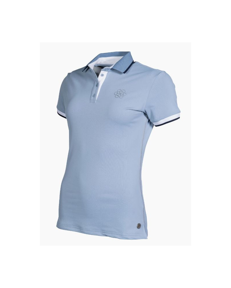 HKM poloshirt Bloomsbury, Lichtblauw