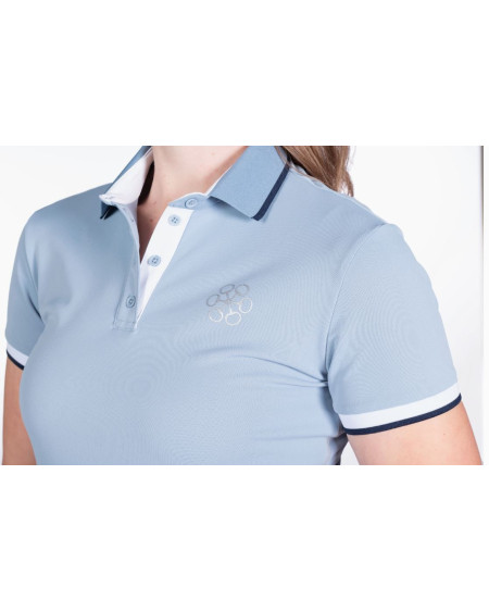 HKM poloshirt Bloomsbury, Lichtblauw