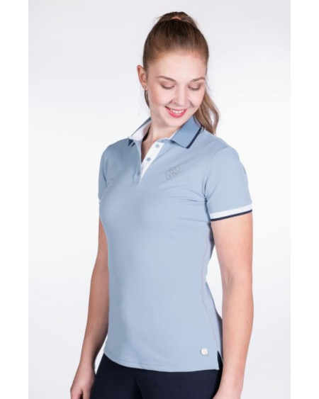 HKM poloshirt Bloomsbury, Lichtblauw