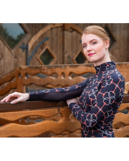 HKM functioneel shirt Edinburgh, lange mouw, Zwart