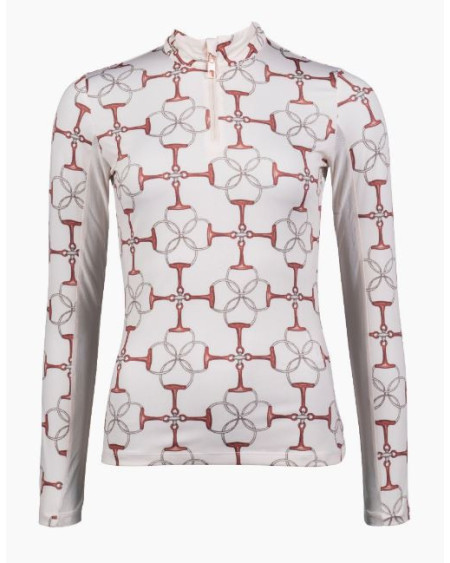 HKM functioneel shirt Edinburgh, lange mouw, Vanille