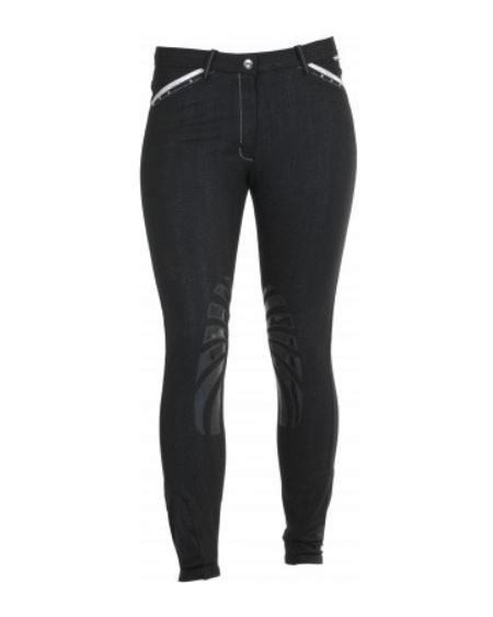 Horka Madrid rijbroek, Zwart glitter