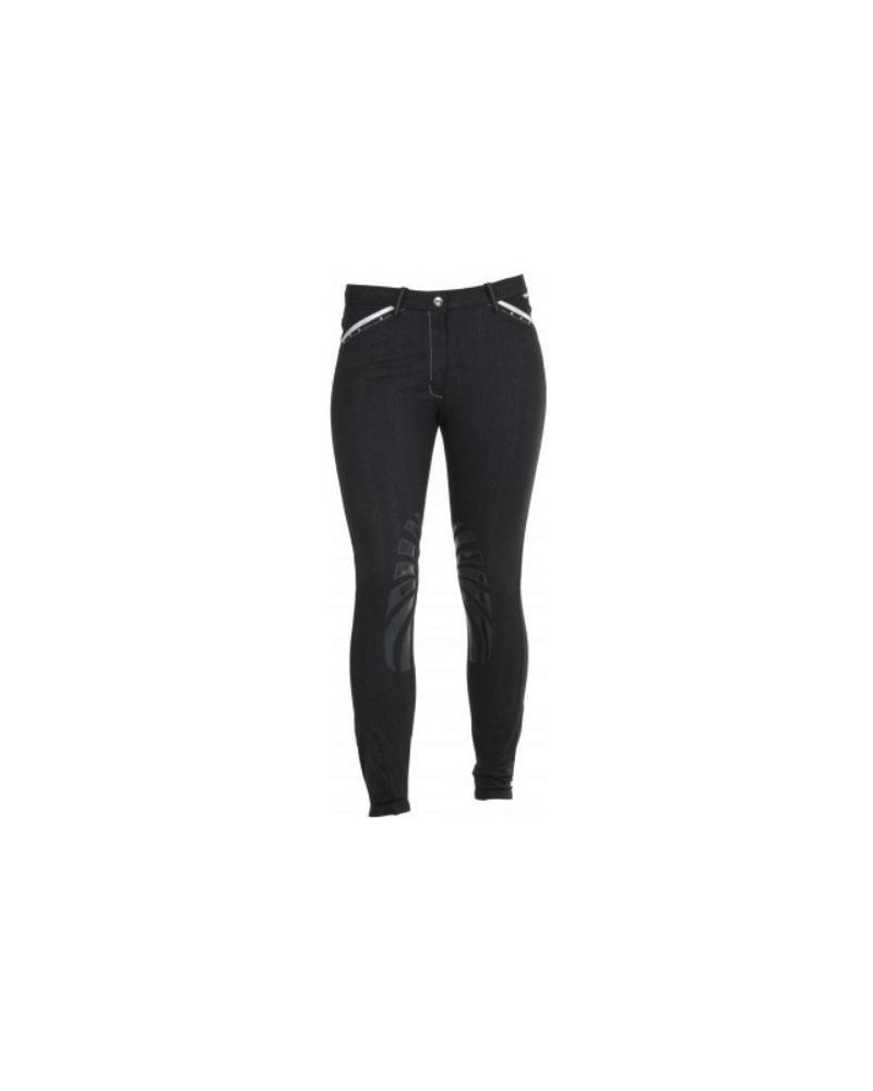 Horka Madrid rijbroek, Zwart glitter