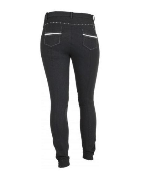 Horka Madrid rijbroek, Zwart glitter